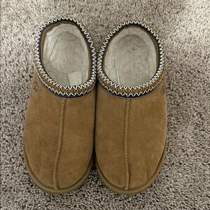 UGG Tan Suede Slip-On Shoes